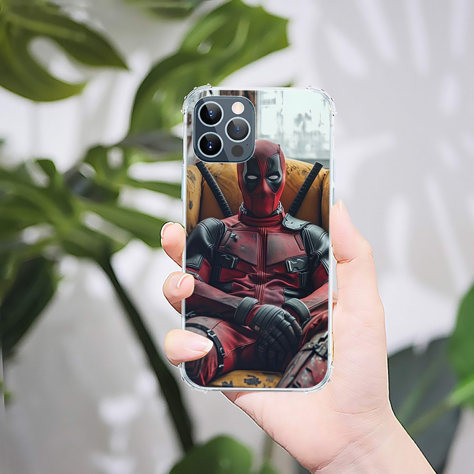 （画像用） Deadpool デッドプール 【iPhone 12シリーズ対応】透明スマホケース（クリアソフトケース）